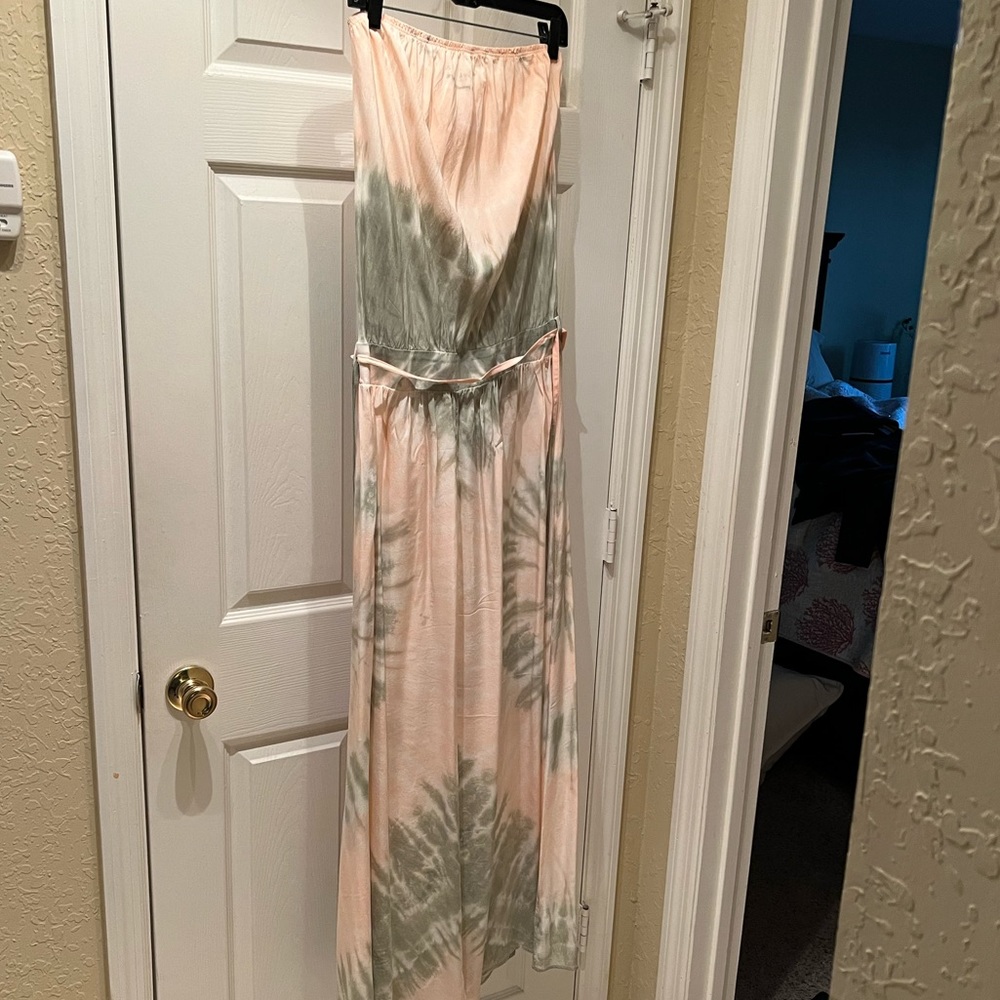 Gypsy 05 silk strapless maxi dress
